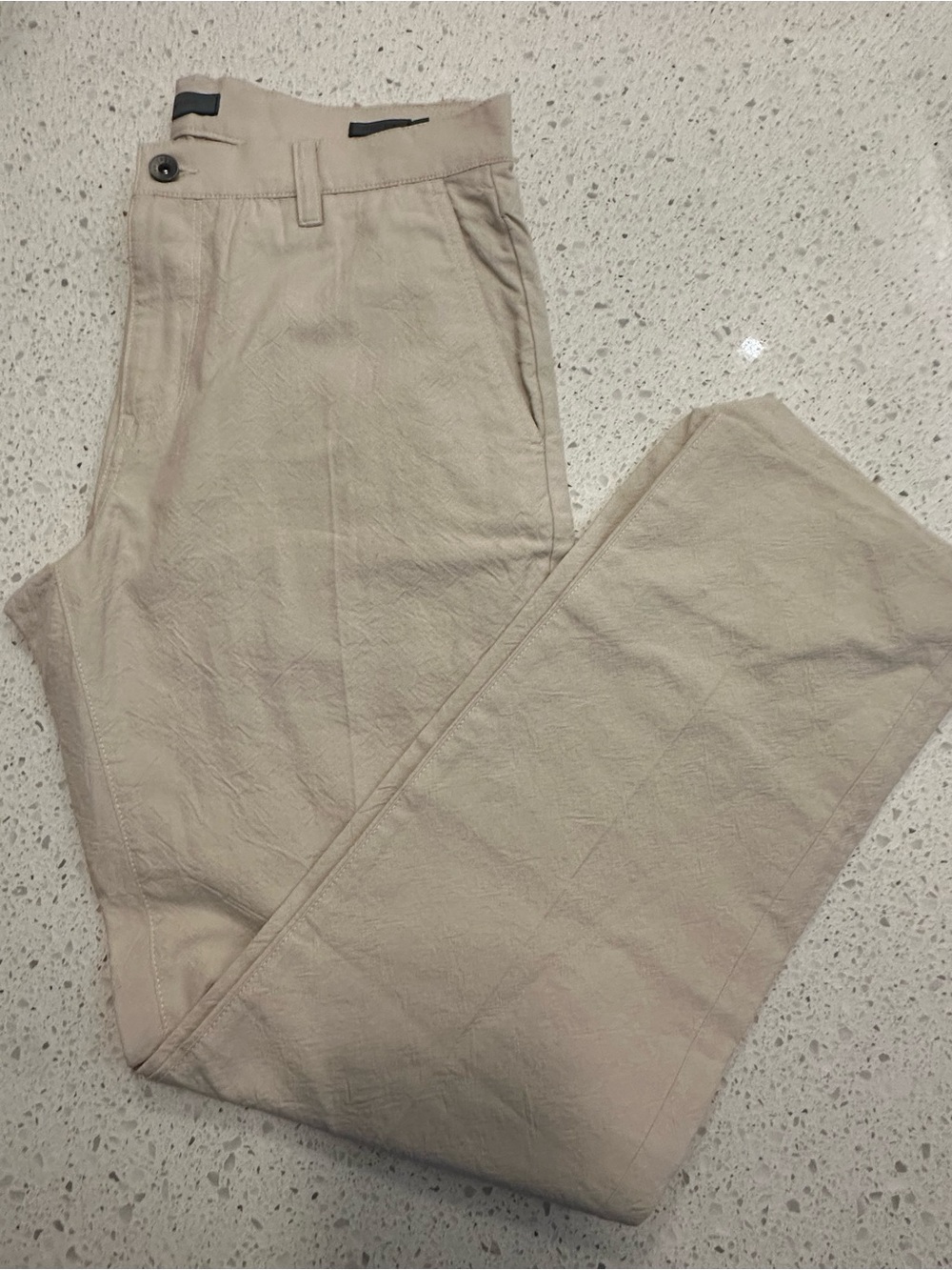 John Varvatos Light Tan Straight-Leg Chinos